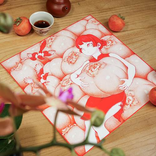 李璟《柿柿如意》艺术年画