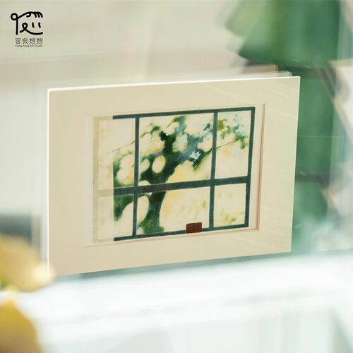 【光】欧阳子颖 《春晖》版画原作｜高清艺术微喷