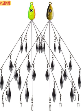 阿拉巴马路亚群攻钓组仿生鱼群路亚假饵别针拟饵仕挂翘套