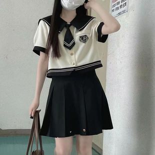 女 小萝莉日系学院风可盐可甜女学生水手服半身短裙班服校服套装