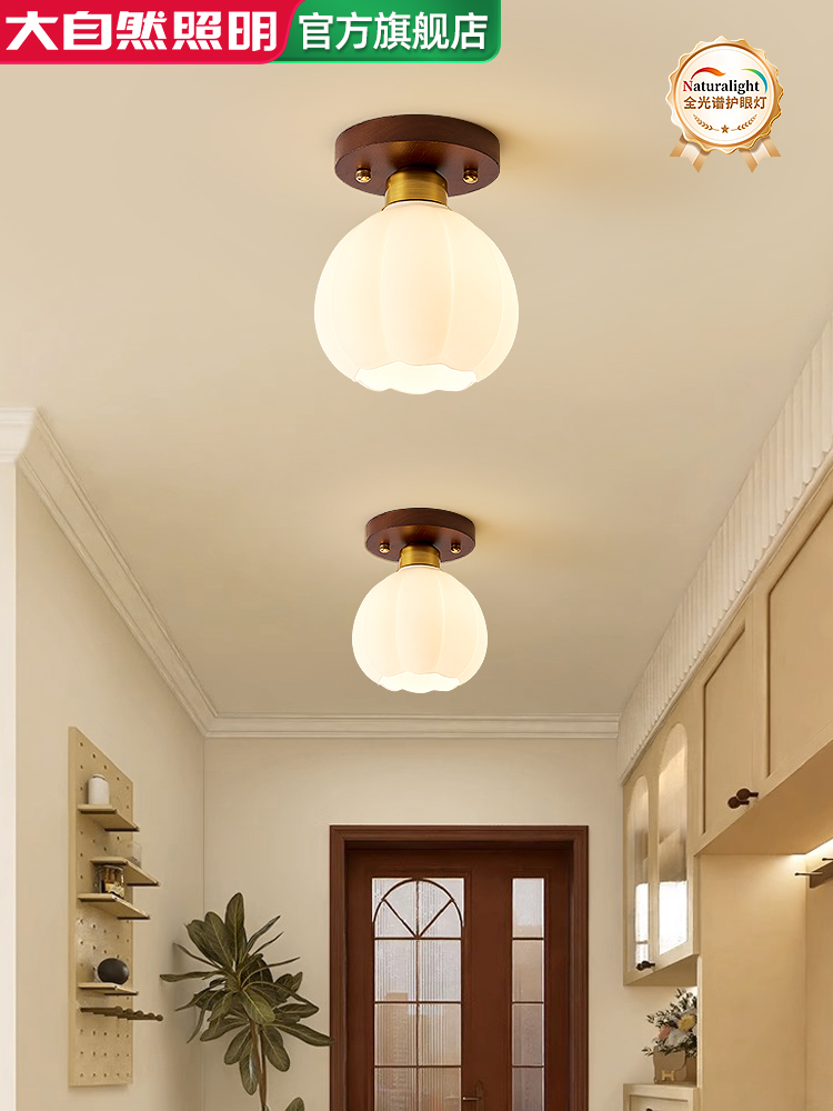 自然中世纪风格走廊过道楼梯灯覆古Wabi-Sabi风格入口阳台衣帽间