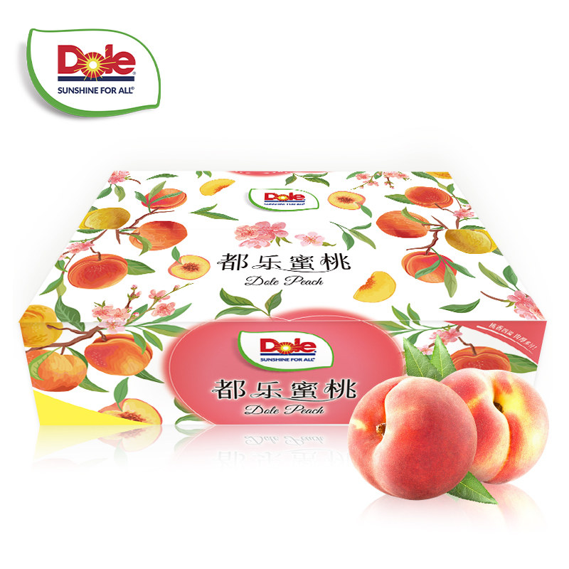 Dole都乐蜜桃3斤12-16粒桃子新鲜应季水果