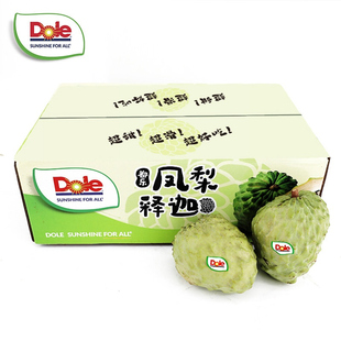 包邮 新鲜水送礼 6粒佛头果番荔枝应季 dole都乐凤梨释迦3斤3