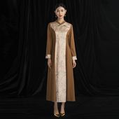 国风新款 绵羊毛高定女装 长裙气质长袖 吉祥衣家新中式 连衣裙春秋款