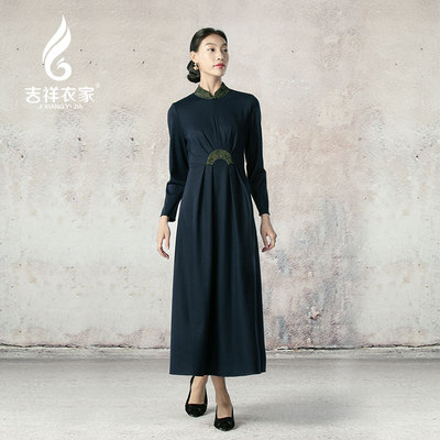 吉祥衣家新中式林下幽姿连衣裙