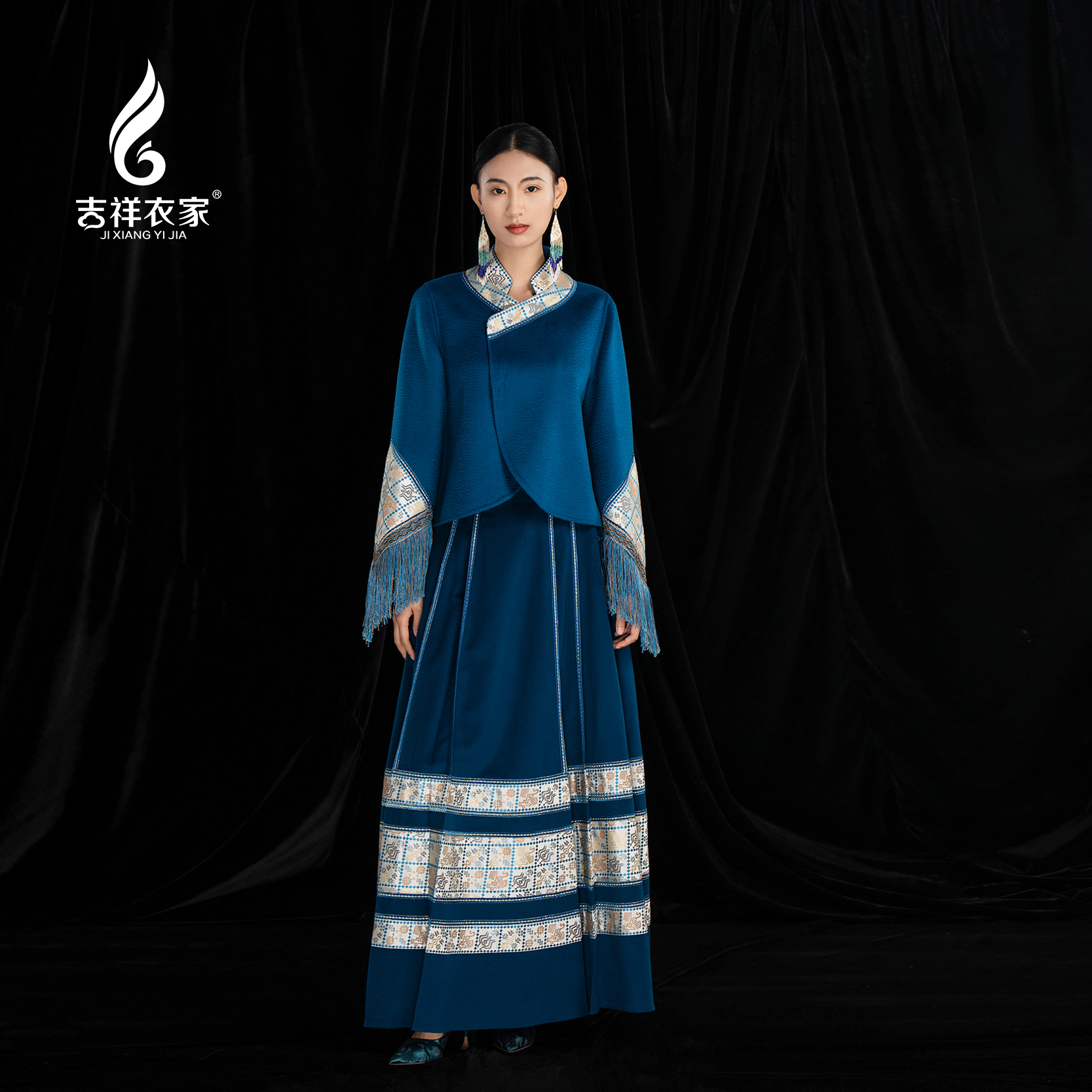 吉祥衣家新中式国风晏晏半裙