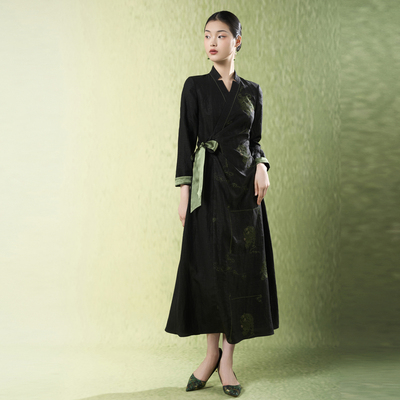 吉祥衣家新中式星河浮霁连衣裙