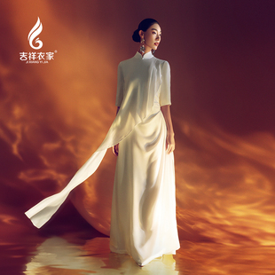 女装 2025新款 子之清扬高定真丝连衣裙 复古女装 吉祥衣家中国风中式