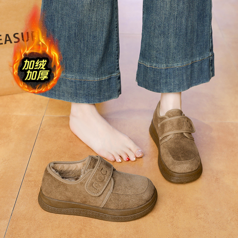 赵露思同款魔术贴勃肯鞋女