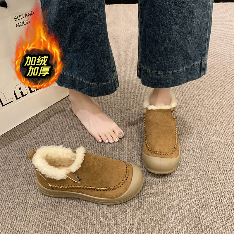 赵露思同款加绒防寒女士雪地靴女