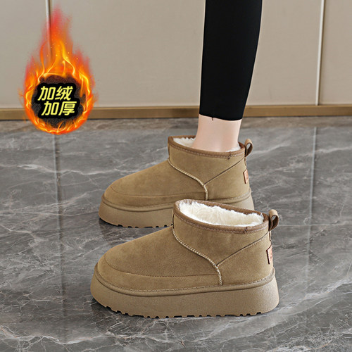 赵露思同款加绒加厚雪地靴女