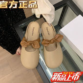 春夏季 女外穿2025年新款 孕妇懒人半托凉拖 平底包头半拖鞋 品牌断码