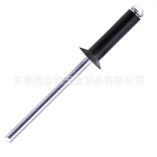 12617平头拉铆钉抽芯铆钉 源头工厂沉头黑色铝拉钉