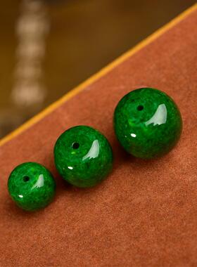 手工绿色散珠隔珠配珠仿虬角文玩桶珠腰珠顶珠子文玩佛珠隔珠饰品