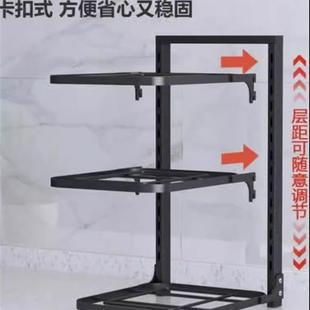 锅架专放锅具收纳厨房不锈钢架子置物架下水槽多层家用柜子内分层