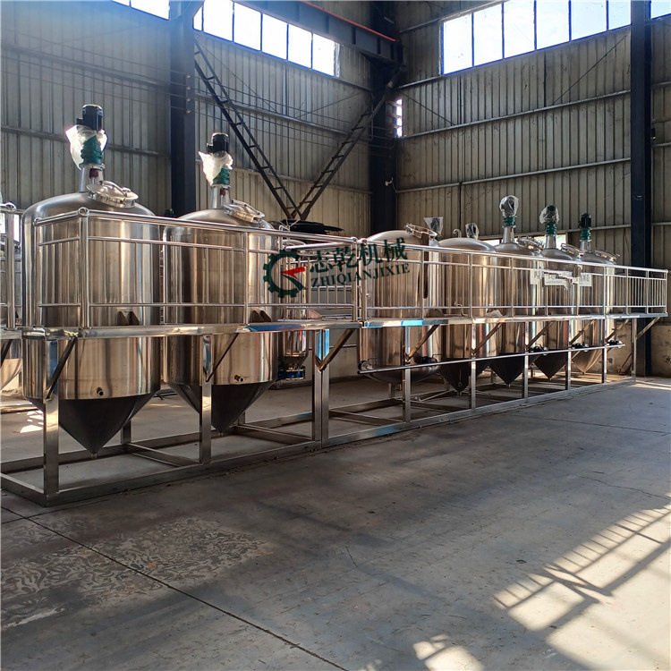 精炼设备 山茶油加工全套设备 茶籽榨油设备 茶籽油生产线设备