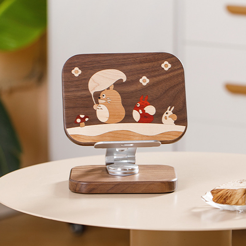 龙猫平板电脑支架ipad手机支架可爱可折叠旋转办公室儿童学习机架,3C数码配件,平板电脑支架,淘宝优惠券,粉丝福利购,淘宝优惠卷