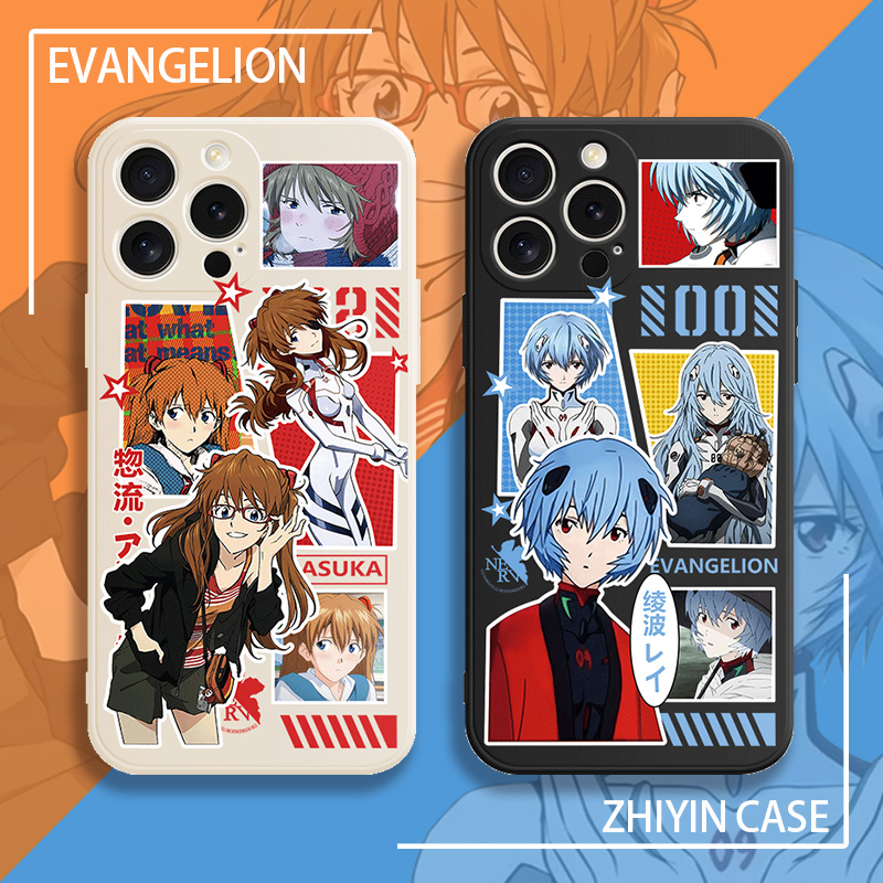 EVA手机壳vivox100绫波丽x90x80明日香小米13/14碇真嗣k70k60动漫k50日系iqoo12二次元s18s17高级10硅胶适用