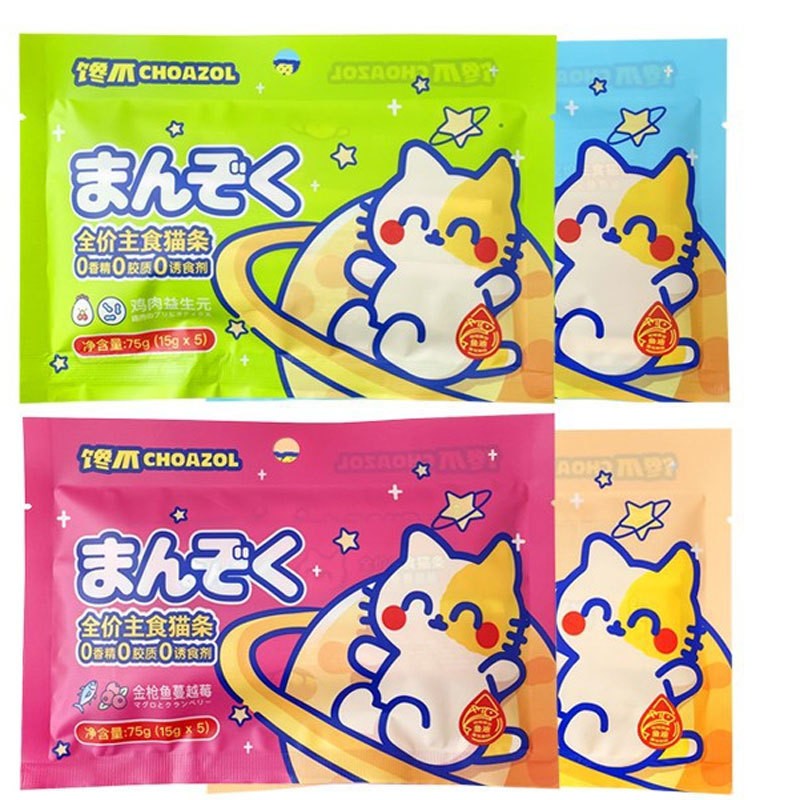 馋爪主食猫条15g*5条增肥湿粮