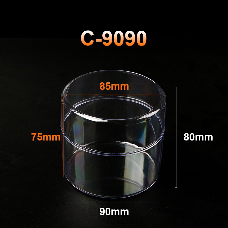 圆形透明盒展示样品包装