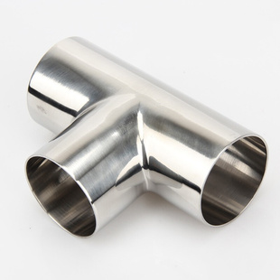 。卫生级焊接三通316不锈钢等径T型管接头内外抛光镜面管件食品医