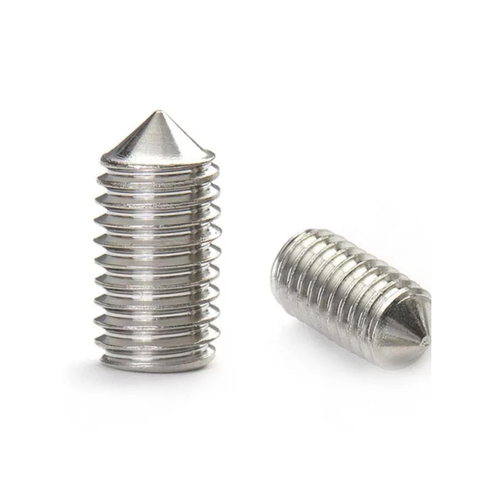 304不锈钢紧定无头914内六角M3M4M5M6M8M10尖头顶丝螺钉机米