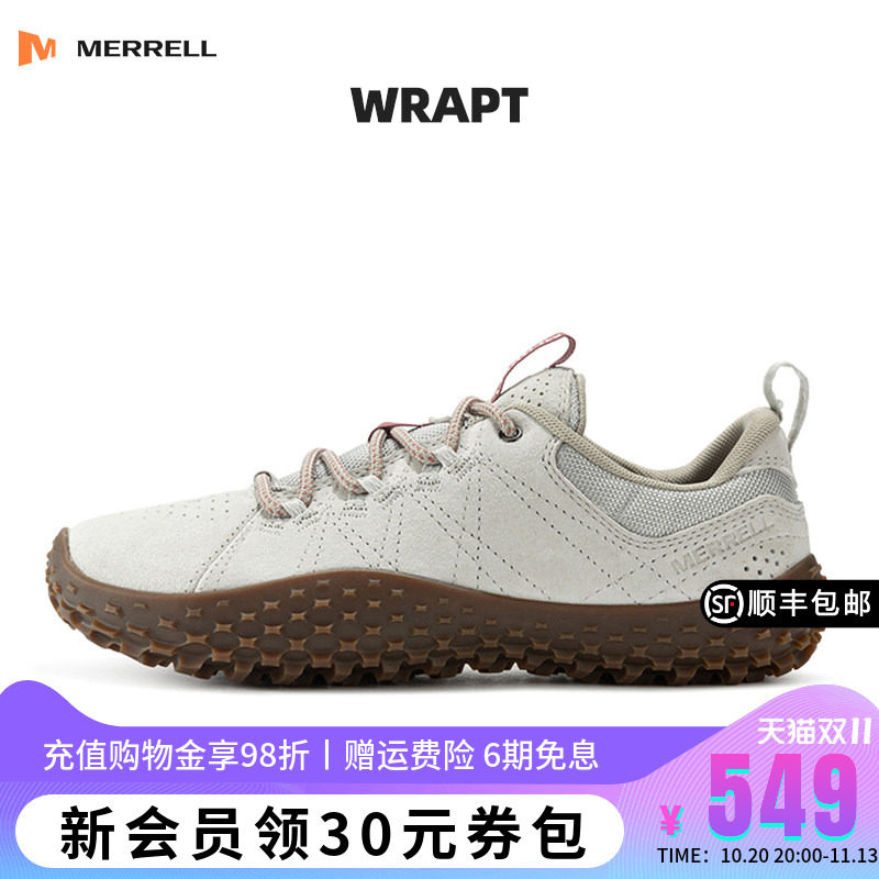 MERRELL迈乐户外运动休闲鞋男女WRAPT登山徒步防滑透气情侣裸足鞋