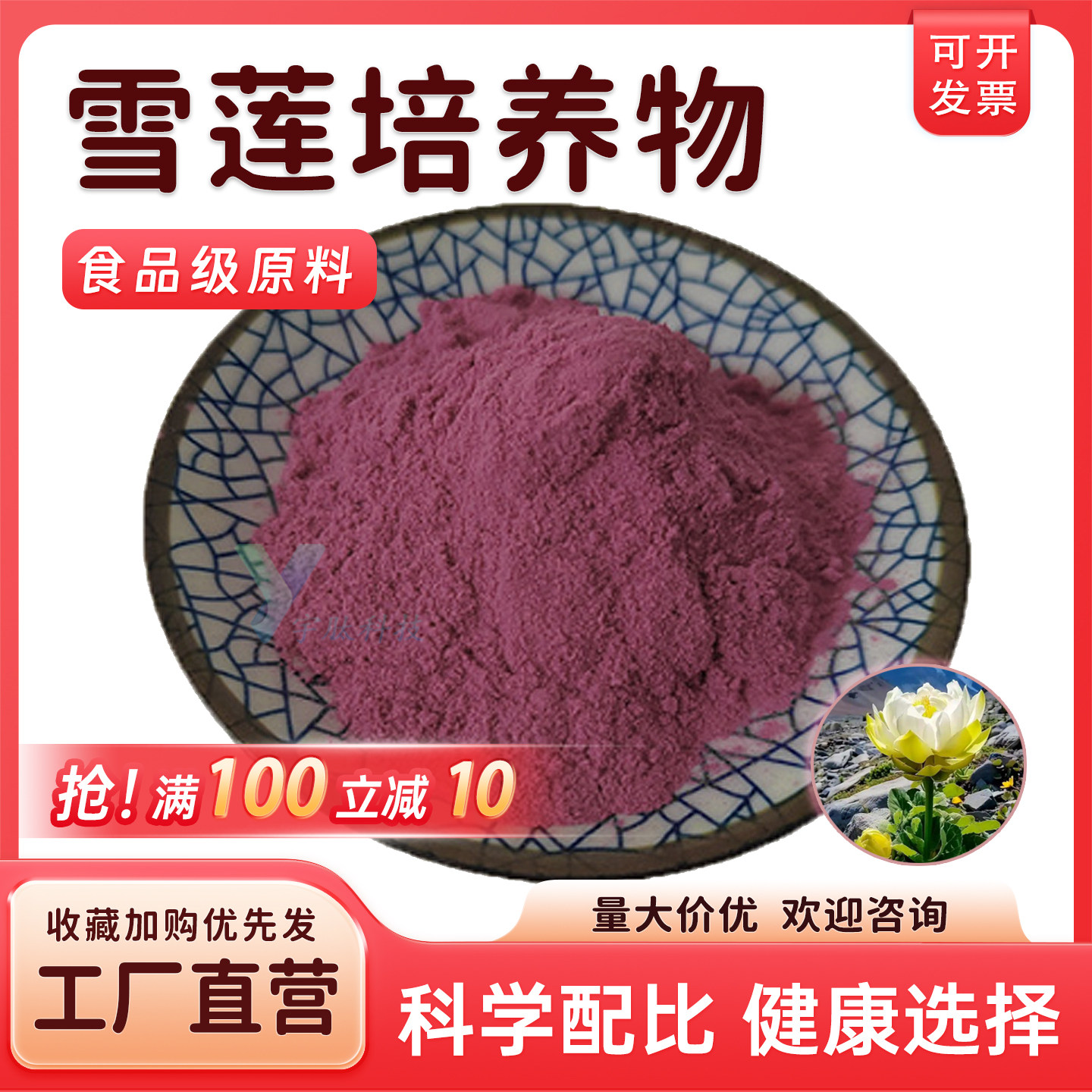 雪莲培养物99% 天山雪莲细胞培养 雪莲花萃取 易吸收厂家正品包邮