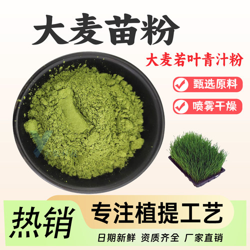 大麦苗粉 大麦若叶青汁粉大麦苗提取物 果蔬粉食品级水溶原料现货