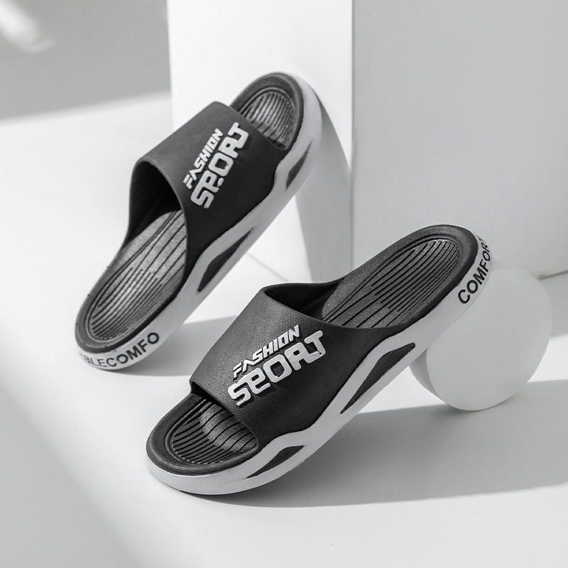 男士潮流运动拖鞋夏季大码防滑凉拖鞋 2024新款休闲外出情侣凉拖