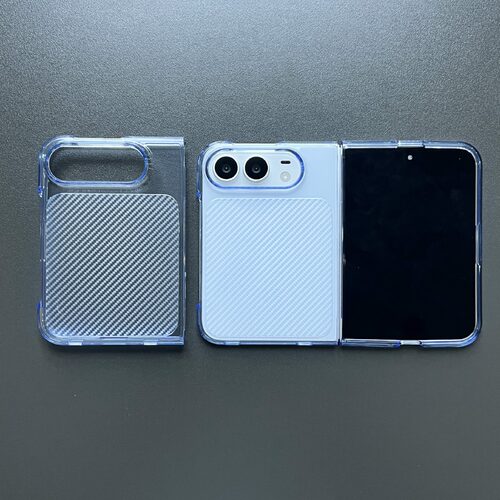 适用于iphone duo手机壳新款pc硬壳不发黄耐脏苹果duo透明保护套apple case女款男款新品折叠屏外壳