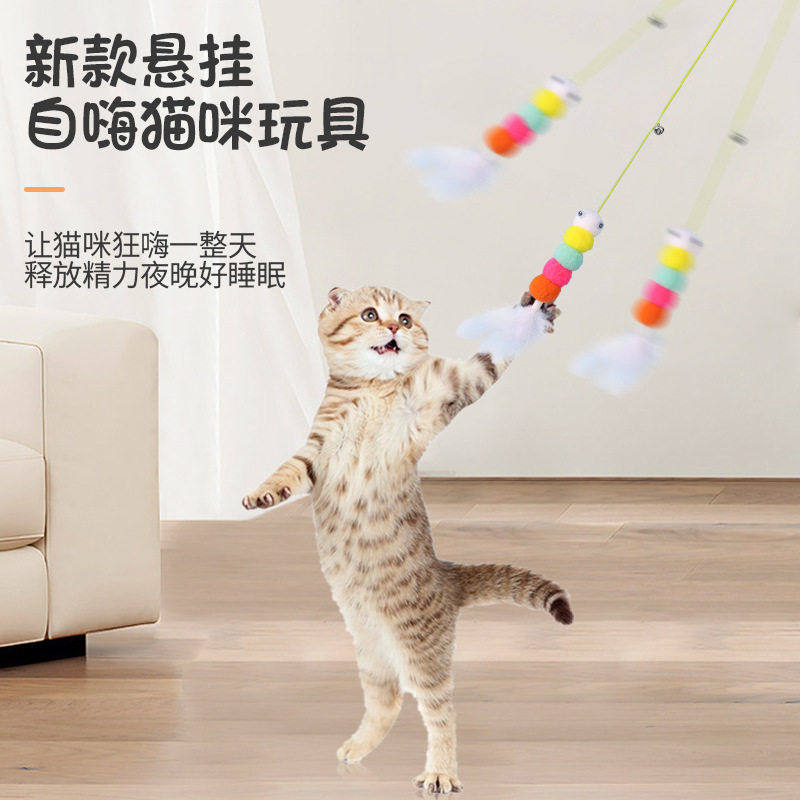 宠物用品新款创意悬挂式荡秋千玩具弹力设计自嗨解闷猫咪玩具,宠物/宠物食品及用品,猫爬架,淘宝优惠券,粉丝福利购,淘宝优惠卷