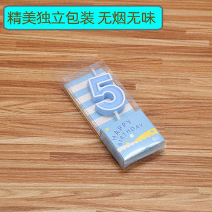 镀金生日蛋糕数字蜡烛个0-9儿童成人装饰摆件装扮盒装蜡烛100盒