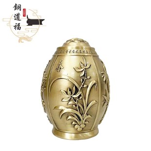 高档牙签盒自动弹出家居客厅摆件装 黄铜制作牙签盒复古n中式 饰礼