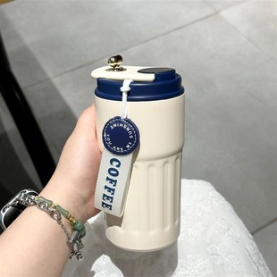 现货316不锈钢咖啡杯双层真空智C能保温杯户外便携车载随手礼品杯