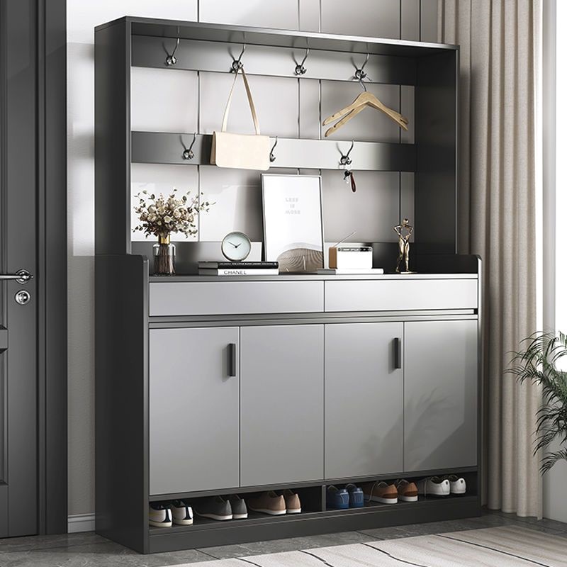 鞋柜鞋架门口进门上档次新款轻奢鞋柜家用结实耐用门口挂衣架合