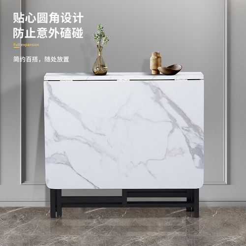 折叠餐桌家用小户型免安装多功能饭桌移动简易折叠桌厨房吃饭桌子