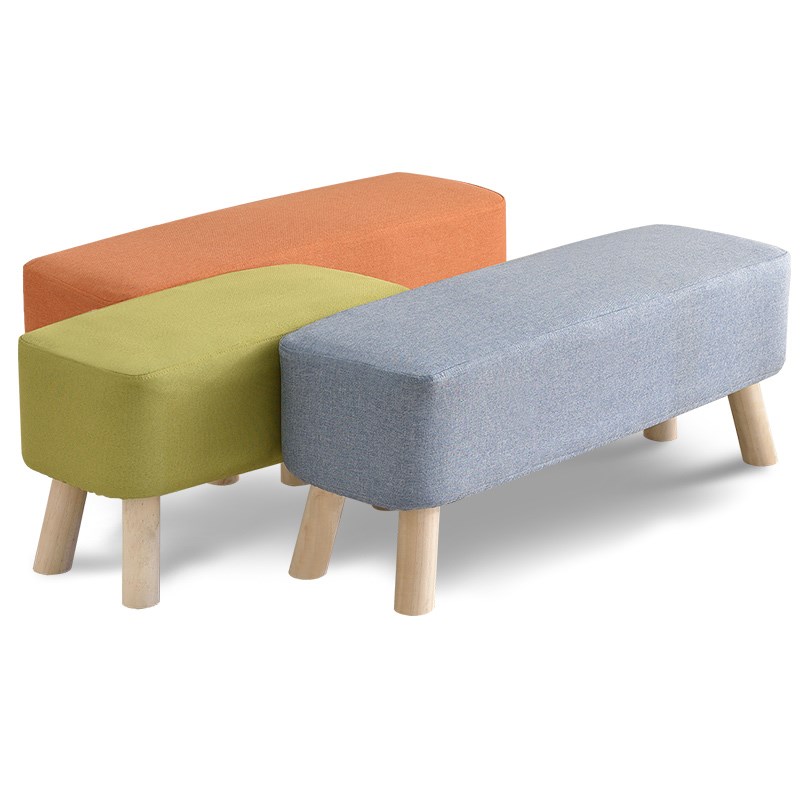 布艺换鞋凳家用门口沙发凳实木长条凳床尾凳穿鞋凳试衣间简约凳子