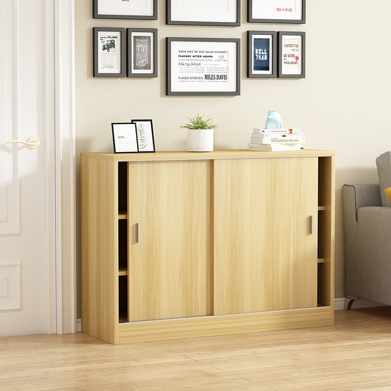 定制移门飘窗柜储物柜窗台边收纳储物柜推拉门餐边柜窗台地柜趟门