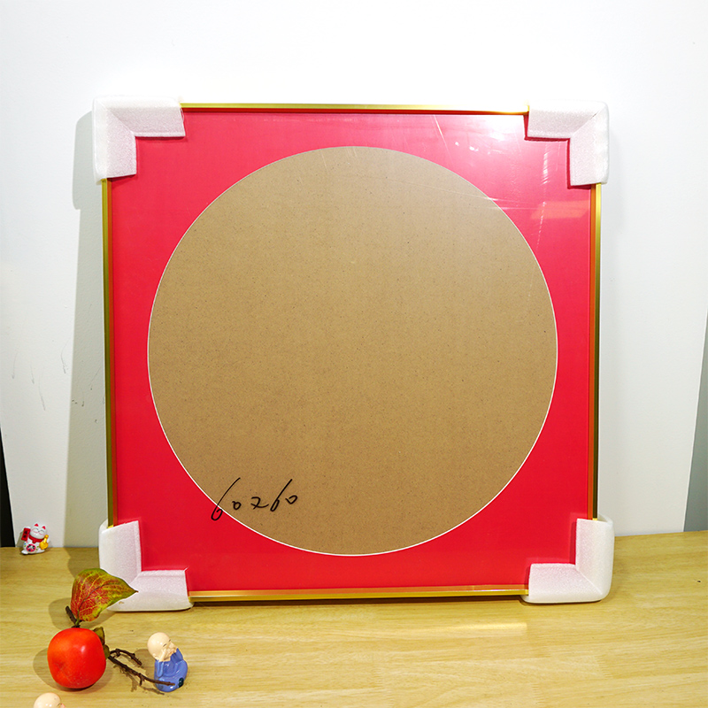 百喜图十字绣裱框铝合金画框装裱囍字框架带玻璃背板自装带红卡纸