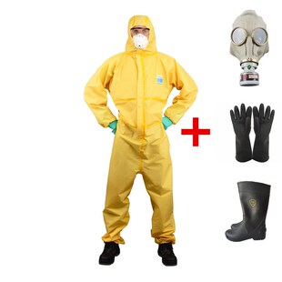 坤泽尔K4000轻型防化服防毒面具面罩防核辐射化学防护服耐酸碱防