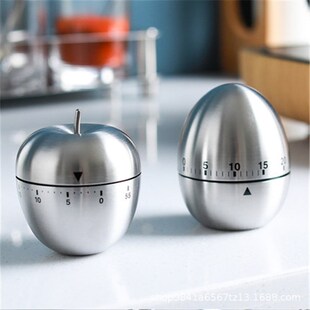 304不锈钢创意厨房时间提醒器 倒计时器 定时器机械不锈钢计时器