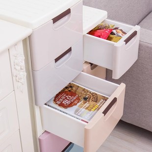 夹缝多层分装抽屉式收纳柜家用加厚塑料大容量可移动储物柜易安装