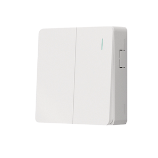 明装二开单控二位单联2双开家用超薄开关插座面板明线盒墙壁电灯