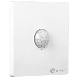 楼梯86型智能人体感应延时开关楼道220v路灯暗装红外线感应控制器