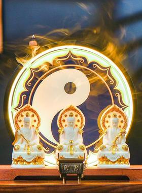 三清神像家用三清道祖太上老君元始天尊道德灵宝天尊仙道家祖师爷