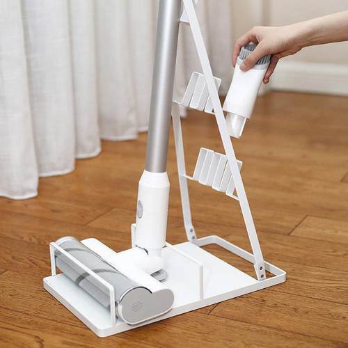 手持吸尘器支架免打孔通用白色简易黑色升级款吸尘架家居收纳