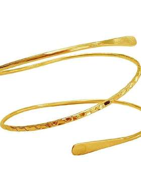 新款金属臂环简约三圈手环欧美朋克手镯女个性手饰饰品