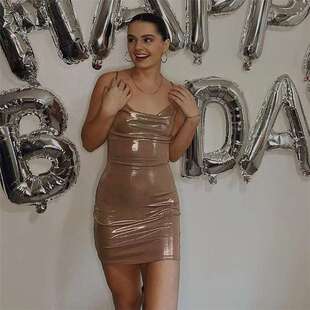 包臀连衣裙女women 2024新款 性感吊带一字肩修身 女装 clothes 时尚