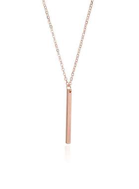 韩版简约个性方条项链女气质百搭新款锁骨链冷淡风项饰饰品